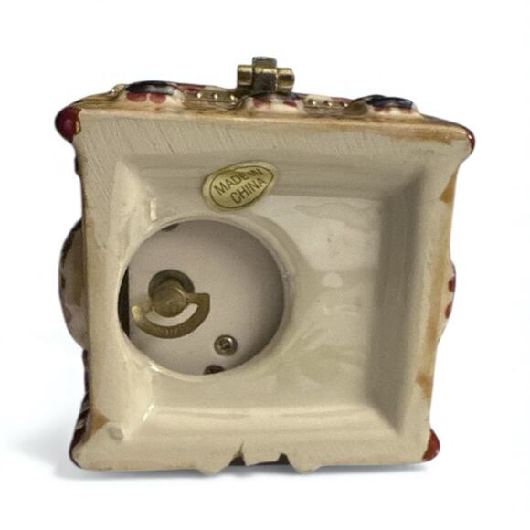 Mr. Christmas Hinged Gingerbread House Trinket Music Box Ornament Works Great - Picture 3 of 10